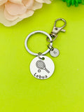 Silver Tennis Keychain Bracelet Necklace Optional, D176