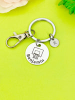 Basketball Hoop Keychain Bracelet Necklace Optional, D190