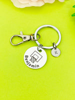Basketball Hoop Keychain Bracelet Necklace Optional, D190