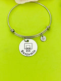 Basketball Hoop Bracelet Keychain Necklace Optional, D191