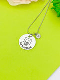 Basketball Hoop Necklace Bracelet Keychain Optional, D192