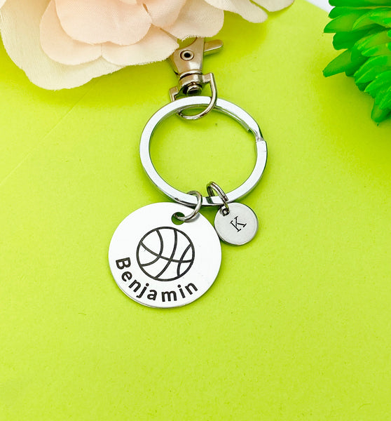 Basketball Ball Keychain Bracelet Necklace Optional, D193