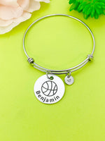 Basketball Ball Bracelet Keychain Necklace Optional, D194