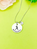 Baseball Necklace Bracelet Keychain Optional, D198