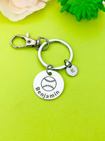 Baseball Ball Keychain Bracelet Necklace Optional, D202