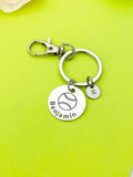 Baseball Ball Keychain Bracelet Necklace Optional, D202