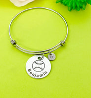 Baseball Ball Bracelet Keychain Necklace Optional, D203