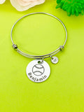 Baseball Ball Bracelet Keychain Necklace Optional, D203