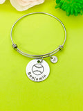 Baseball Ball Bracelet Keychain Necklace Optional, D203