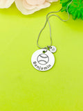 Baseball Ball Necklace Bracelet Keychain Optional, D204