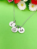Silver Basketball Necklace Bracelet Keychain Optional Christmas Gifts, Personalized Customized Monogram Jewelry  D226