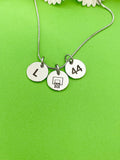 Silver Basketball Hoop Necklace Bracelet Keychain Optional Best Christmas Gifts Personalized Customized Monogram Jewelry D227