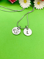 Silver Cornhole Necklace Bracelet Keychain Optional Best Christmas Gifts, Personalized Customized Monogram Jewelry, D228