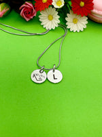 Silver Cornhole Necklace Bracelet Keychain Optional Best Christmas Gifts, Personalized Customized Monogram Jewelry, D228