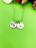 Silver Football Necklace Bracelet Keychain Optional, Best Christmas Gifts, Personalized Customized Monogram Jewelry, D236