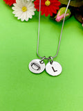 Silver Football Necklace Bracelet Keychain Optional, Best Christmas Gifts, Personalized Customized Monogram Jewelry, D236