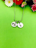 Silver Football Necklace Bracelet Keychain Optional, Best Christmas Gifts, Personalized Customized Monogram Jewelry, D236