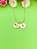 Gold Badminton Necklace, Badminton Keychain, Badminton Bracelet, Optional, Badminton Gifts, Badminton Jewelry, D249