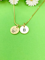 Gold Basketball Necklace, Basketball Keychain, Basketball Bracelet, Basketball Team Gift, Basketball Jewelry, D251