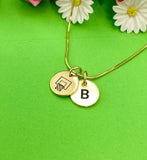 Gold Basketball Necklace, Basketball Keychain, Basketball Bracelet, Basketball Team Gift, Basketball Jewelry, D251