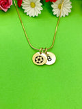 Gold Soccer Necklace, Soccer Keychain, Soccer Bracelet, Optional, Soccer Jewelry, Soccer Team Gifts, Soccer Gift, D252