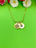 Gold Soccer Necklace, Soccer Keychain, Soccer Bracelet, Optional, Soccer Jewelry, Soccer Team Gifts, Soccer Gift, D252