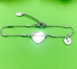 Granddaughter Bracelet, Granddaughter Jewelry, Personalized Customized Monogram, Best Christmas Gift for Granddaughter, D275