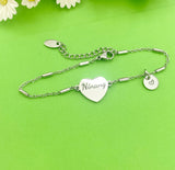 Christmas Gift for Ninang, Ninang Bracelet, Ninang Jewelry, Ninang Gift, Personalized Customized Monogram, D276