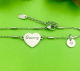 Granny Bracelet, Granny Gift, Personalized Customized Monogram Jewelry, D283