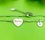 Granny Bracelet, Granny Gift, Personalized Customized Monogram Jewelry, D283