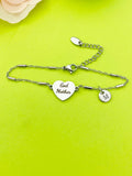 Godmother Gift, Godmother Bracelet, Heart, Godmother Jewelry, Mother's Day Gift, Godmother Goddaughter Gift, D257