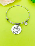 Football Bracelet, Football Necklace, Football Keychain, Optional, Coach Football Team Gift, Football Coach Gift, D293