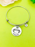 Football Bracelet, Football Necklace, Football Keychain, Optional, Coach Football Team Gift, Football Coach Gift, D293