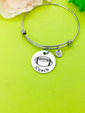 Football Bracelet, Football Necklace, Football Keychain, Optional, Coach Football Team Gift, Football Coach Gift, D293