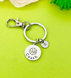 Basketball Keychain, Basketball Bracelet, Basketball Necklace, Optional, Basketball Gift, Coach Basketball Team Gift, D297