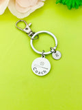 Softball Keychain, Softball Necklace, Softball Team Gift, Softball Bracelet, Softball Jewelry, Coach Softball Gifts, D298