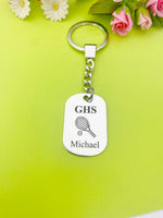 Best Christmas Gift for School Tennis Team, Tennis Keychain, Sport Option, Tennis Gifts, D456