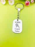 Best Christmas Gift for School Tennis Coach, Tennis Coch Keychain, Sport Option, Coach Gift, D456A