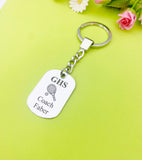 Best Christmas Gift for School Tennis Coach, Tennis Coch Keychain, Sport Option, Coach Gift, D456A