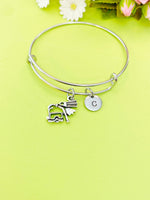 Scuba Diver Bangle Scuba Diving Bracelet Snorkeling Charm Bangle Snorkeling Charm Scuba Diving Jewelry Personalized Bangle Initial Bracelet