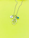 Star Of David Necklace, Hamsa Necklace, Personalized