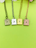 Best Christmas Gift Rose Gold Miniature Book Locket Necklace Personalized Customized Monogram Jewelry, D321
