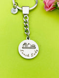 Lunch Lady Keychain Personalized Customized Monogram Jewelry, D133A
