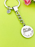 Lunch Lady Keychain Personalized Customized Monogram Jewelry, D133A