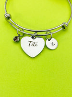 Stainless Steel Heart Titi Bracelet D009