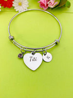 Stainless Steel Heart Titi Bracelet D009