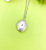 Best Christmas Gift for Granddaughter, Daughter, Sister, Stepdaughter, Stainless Steel Locket Necklace, Keepsake D327