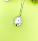 Best Christmas Gift for Granddaughter, Daughter, Sister, Stepdaughter, Stainless Steel Locket Necklace, Keepsake D327