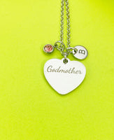 Best Christmas Gift for Godmother, Godmother Necklace, Godmother Jewelry, Personalized Customized Monogram Jewelry D331