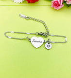 Best Christmas Gift for Jamma, Stainless Steel Jamma Bracelet,  Jamma Jewelry, Personalized Customized Monogram Jewelry, D336